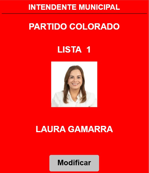 Intendente - Laura Gamarra